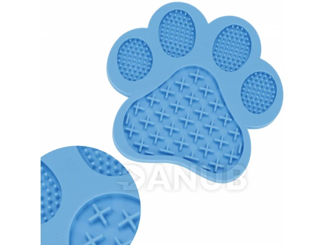 Antistresová podložka na olizování pro psa - modrá