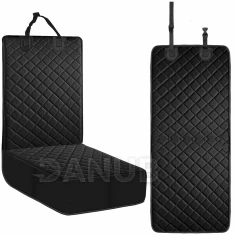 Podložka na sedák do auta - 102x50 cm - černá prošívaná