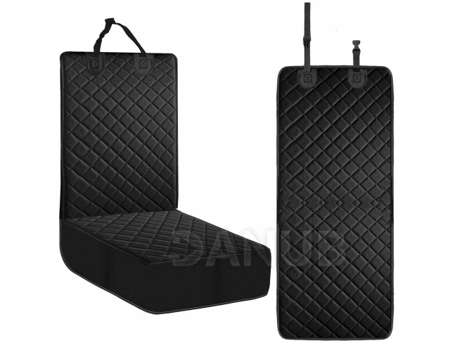 Podložka na sedák do auta - 102x50 cm - černá prošívaná