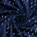 Plyšová deka LUX - 150x200cm - tmavě modrá + stříbrné detaily