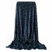 Plyšová deka LUX - 200x220cm - tmavě modrá + stříbrné detaily