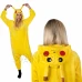 Plyšový overal Kigurumi - vzor pikachu - velikost S - 156 cm