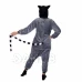 Plyšový overal Kigurumi - vzor lemur - velikost S - 155cm Plyšový overal Kigurumi - vzor lemur - velikost S - 155cm