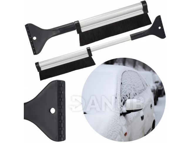 Teleskopická škrabka na okno - stříbrná