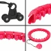 Hula hoop se zátěží a zeštíhlujícím masérem - 24 výstupků - růžová