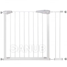 Bezpečnostní bariérová zabrána pro schody a dveře - bílá - 76-99 cm