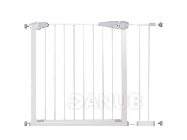 Bezpečnostní bariérová zabrána pro schody a dveře - bílá - 76-99 cm