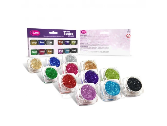 Sada třpytivého prášku - TOP barvy - 12 x 2,5 ml Sada třpytivého prášku - TOP barvy - 12 x 2,5 ml