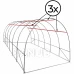Fóliový zahradní skleník UV4 - 140g/m2 - 6x3x2 m - zelený