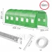 Fóliový zahradní skleník UV4 - 140g/m2 - 6x3x2 m - zelený
