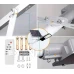 LED solární pouliční svítidlo 800W - 6500K - 3,2V - 13Ah - s držákem a dálkovým ovládáním
