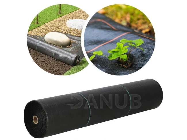 Zahradní agrotextilie proti plevelu - 90g/m2 - 1,6x100 m - černá