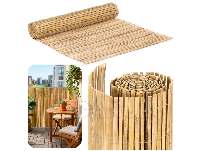 Bambusová rohož/záclona na balkon a plot - 1,5 x 5 m