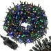 Vánoční led světelný řetěz vnější FLASH - ke spojování - 300led - 15m - multicolour