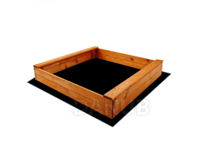 Dřevěné pískoviště - 120x120 cm - impregnované - + geotextilie