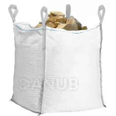 Big Bag pytel s nosností 1000 kg - 1200l - bílá s šedou