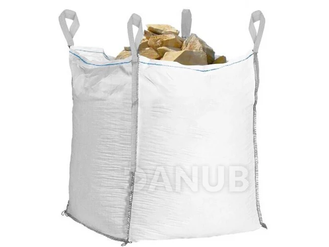 Big Bag pytel s nosností 1000 kg - 1200l - bílá s šedou