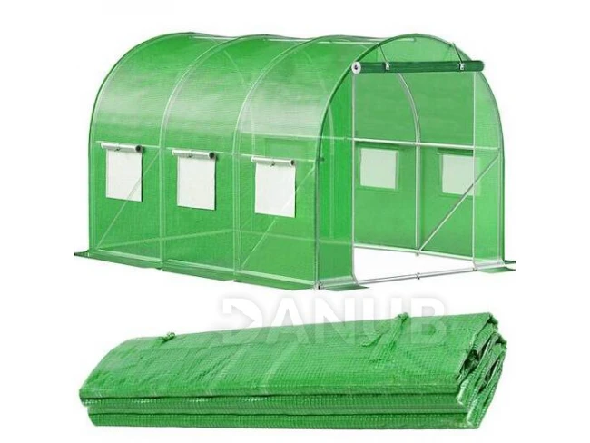 Náhradní kryt na tunelový skleník - fólie - 3x2x2 m - UV-4 - 140g/m - zelená