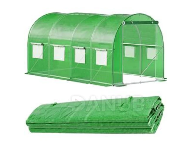 Náhradní kryt na tunelový skleník - fólie - 4x2,5x2 m - UV-4 - 140g/m - zelená