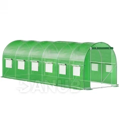 Fóliový zahradní skleník UV4 - 140g/m2 - 6x3x2 m - zelený