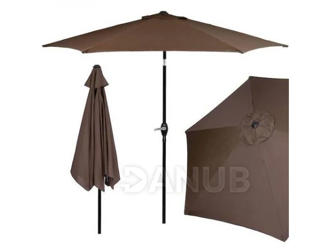 Zahradní slunečník Modern 260cm - hnědý
