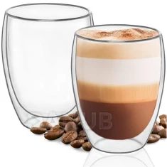 Termo sklenice s dvojitým sklem - 350 ml - 1ks