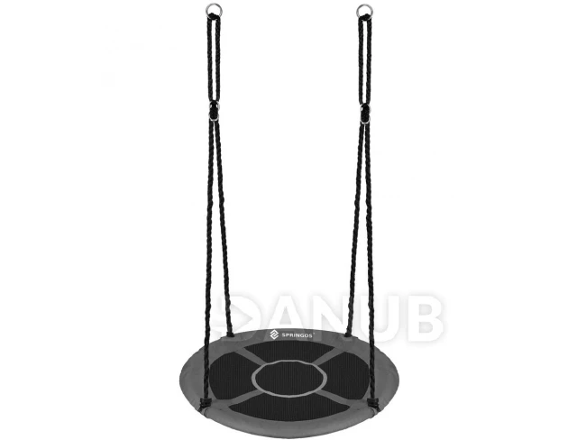 Houpací kruh čáp hnízdo - 110 cm - černo-šedé