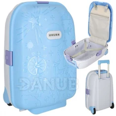 Dětský cestovní kufr na kolečkách - modrý