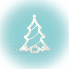 LED dekorace do okna, stromeček, 19cm, 4,5V