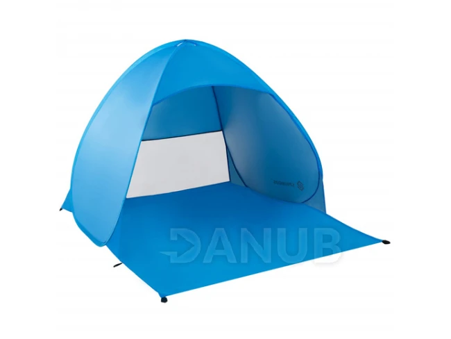 Samorozkládací plážový stan - 160x140x110cm - modrý