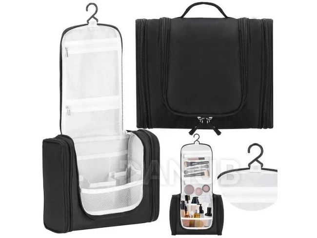 Cestovní organizér na kosmetiku 24x21x10 cm - černý