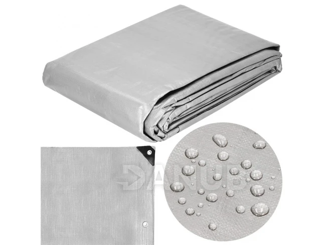Hrubá krycí plachta - 3x5m - 210g/m2 - šedohnědá