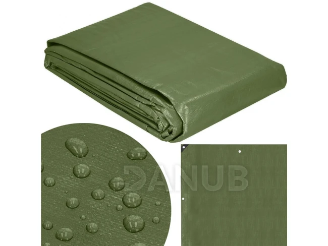Hrubá krycí plachta - 4x7m - 120g/m2 - zelená