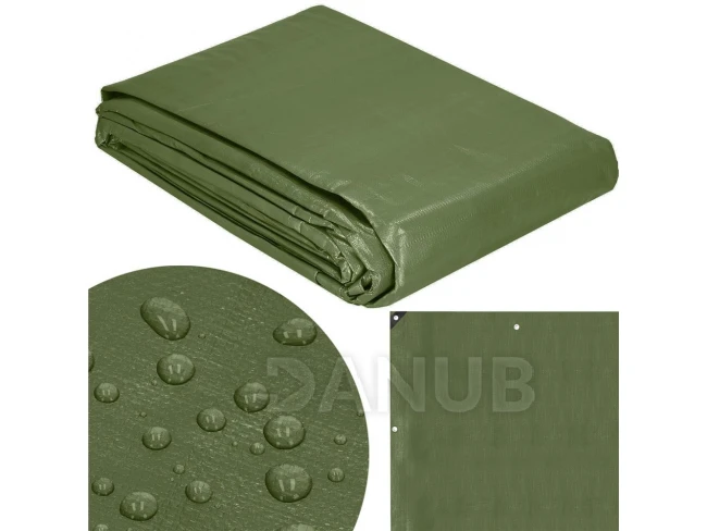 Hrubá krycí plachta - 6x8m - 120g/m2 - zelená