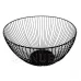 Kovový koš na ovoce - 25x15cm - černý