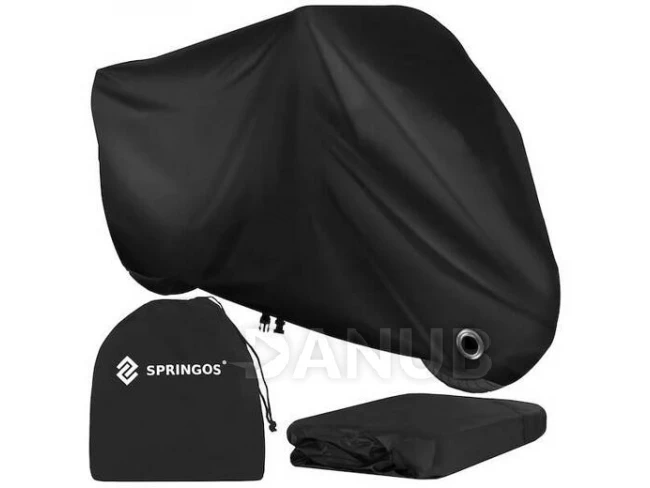 Obal na kolo, motorku, skútr - XXL - 250x105x125 cm - černý