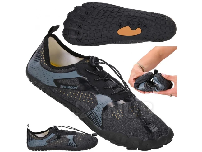 Pánské boty do vody - velikost 42 - šedá/černá