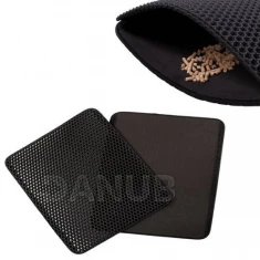 Podložka pod kočičí toaletu oboustranná 45x60cm - černá