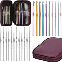 Sada háků na háčkování - 22 kusů + pouzdro