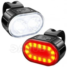 Sada Led světel na kolo - přední a zadní - nabíjecí přes USB