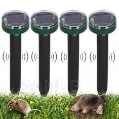 Solární odpuzovač krtků, hrabošů, kuny a jiné hlodavce - 4 ks