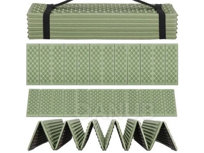 Termoizolační podložka na sezení/spání - skládací - 182x60 cm - zelená Termoizolační podložka na sezení/spání - skládací - 182x60 cm - zelená