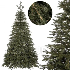 Umělý vánoční stromeček - 120cm - kavkazský smrk PE, premium tmavě zelený