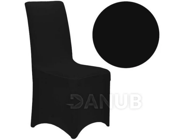 Univerzální potah na banketovou židli - černý