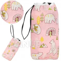 kapsa na hračky se stahovací šňůrkou - růžová