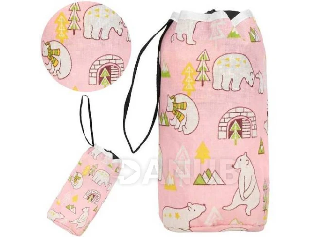 kapsa na hračky se stahovací šňůrkou - růžová