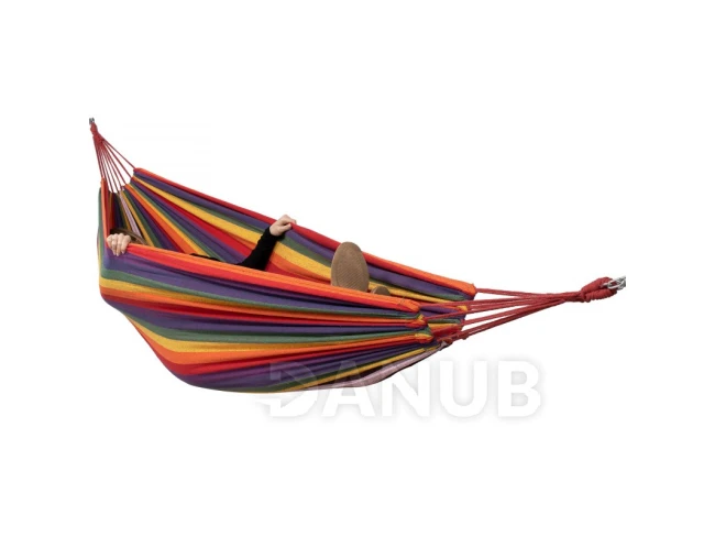 Houpací síť pro dva 200x150 cm - duhové pruhy Houpací síť pro dva 200x150 cm - duhové pruhy