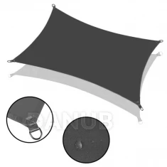 Stínící plachta obdélník 3x2 m - tmavě šedá