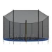 Vnější ochranná síť na trampolínu - 300/305/312 cm - 8 sloupků - černá