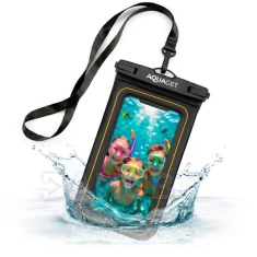 Vodotěsný obal na telefon - 22.5 cm - transparentní/černá